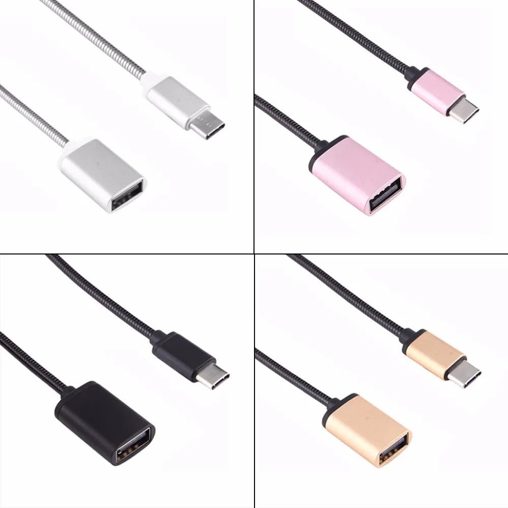 Металлический USB 3 1 Type C Кабель-адаптер OTG для синхронизации данных Apple TV4 Matebook LG G6 G5