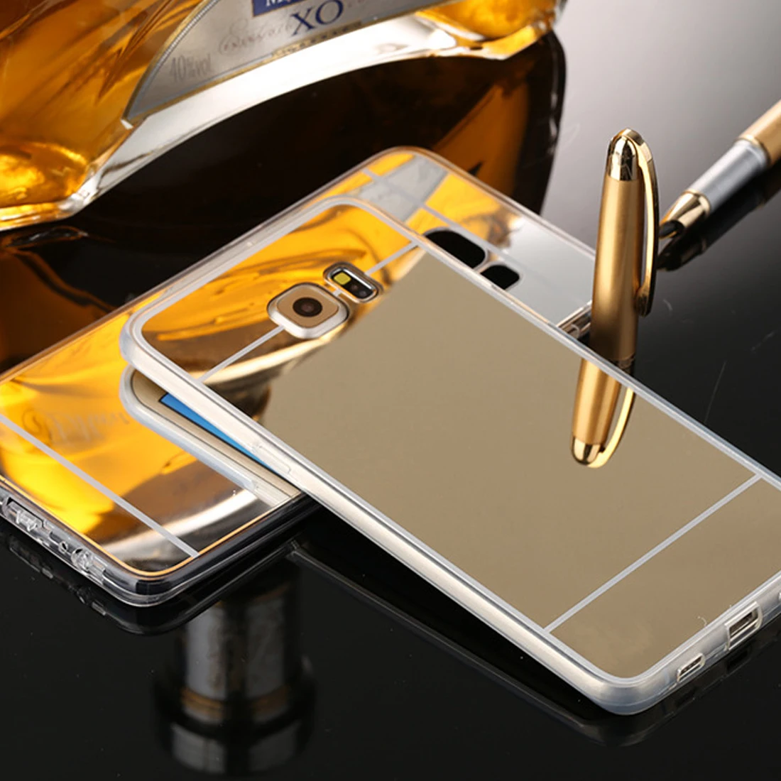 Новый модный зеркальный чехол для телефона SamsungS6 S6edge S7 S7edge J530 J730 A5 A7 NOTE8 S9 S9PLUS |