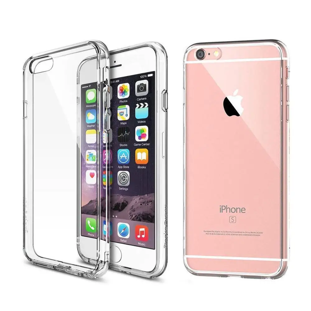 Новый прозрачный чехол Мягкий ТПУ для iPhone Xs Max XR X Силиконовый телефон 8 5 5S 6 6s Plus 7
