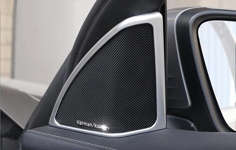 Интерьер автомобиля двери стерео Динамик рамка украшения Накладка для Mercedes Benz C