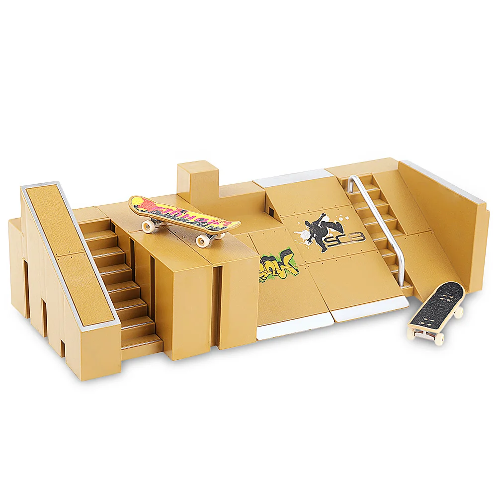 5 шт. скейт набор в виде парка рампы части для Tech Настольный пальцевый скейтборд