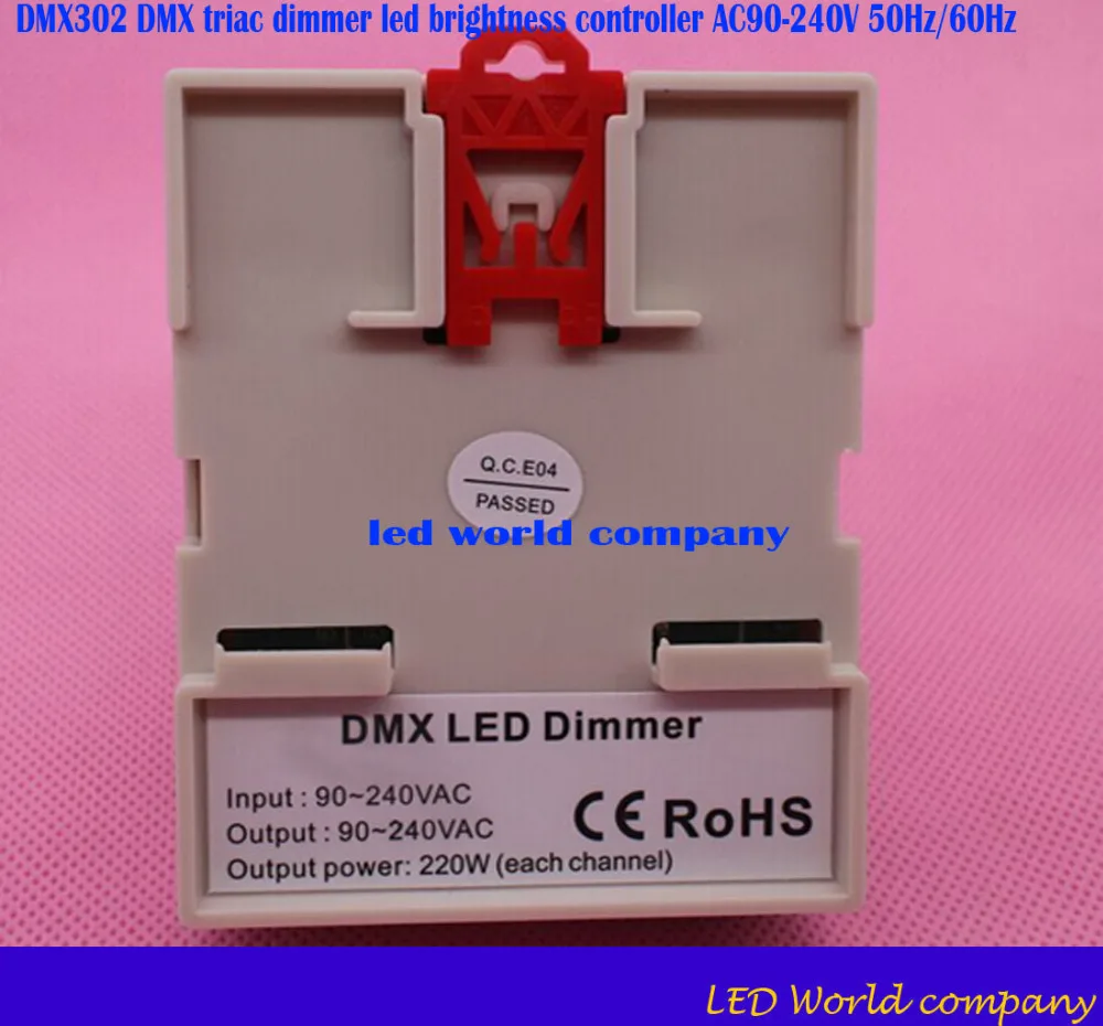 Бесплатная доставка DMX302 DMX triac диммер СВЕТОДИОДНЫЙ регулятор яркости AC90 240V