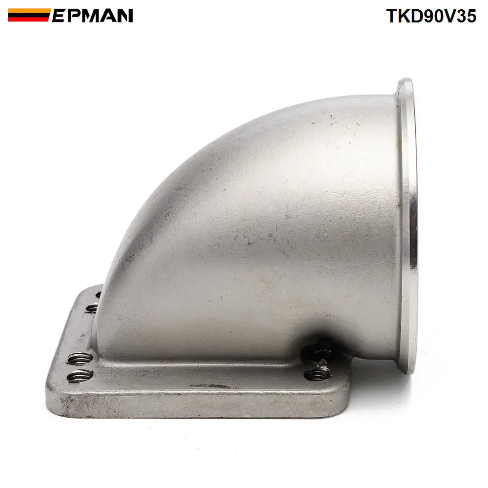 1 компл. 3 5 &quotVband 90 градусов для модели&quot Cast Turbo &quotлокоть адаптер фланец SS304 + зажим