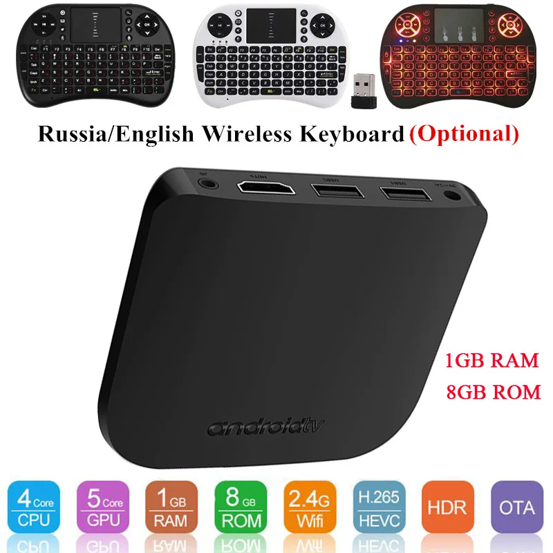 ТВ-приставка MECOOL M8S PLUS W Android 7 1 четырехъядерный процессор Amlogic S905w ГБ 8 2 4G WiFi 4K USB 0