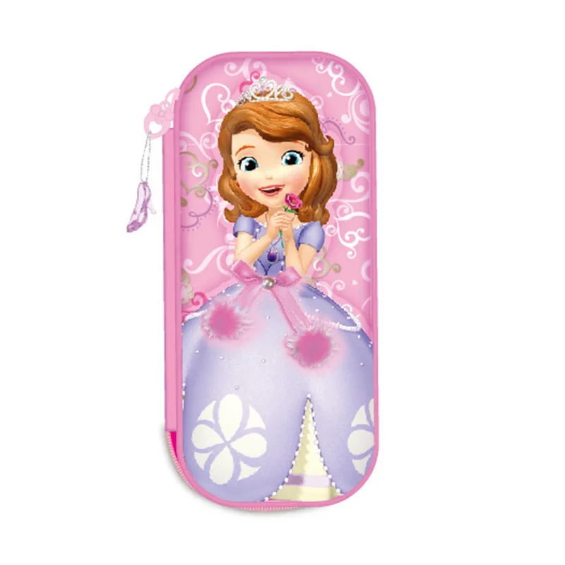 girls Cartoon princess snow White pencil case disney student EVA Sophia large capacity pencil bag for kids School gift - Цвет: A