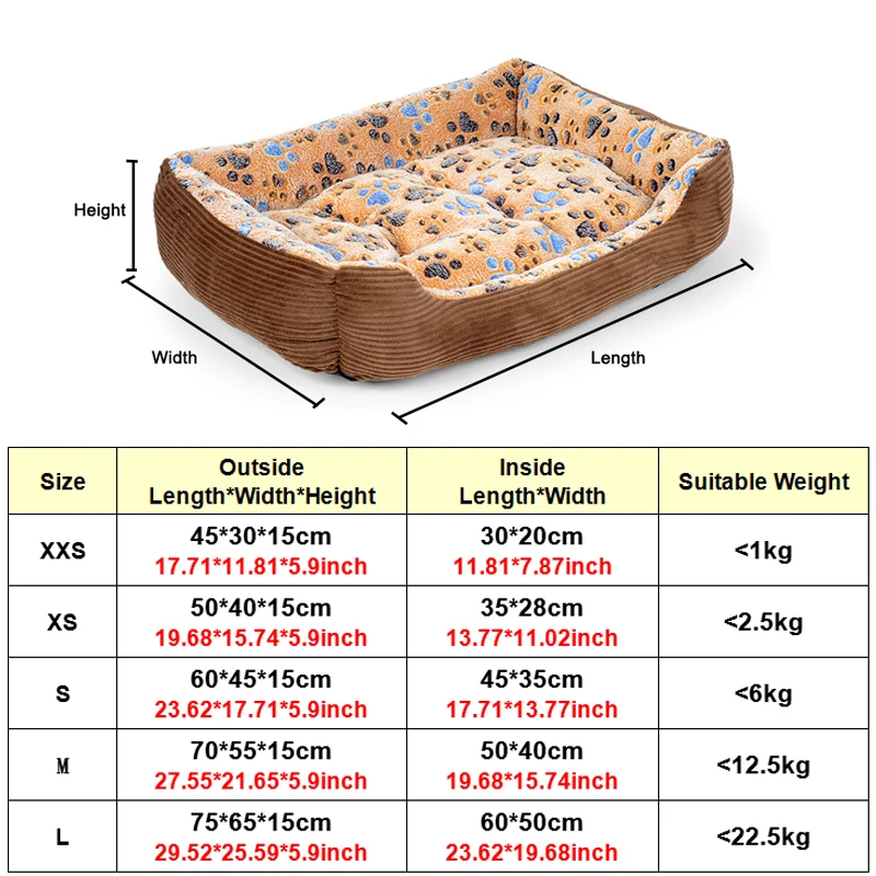 Водонепроницаемый флисовый диван для собак и кошек зимний теплый домик