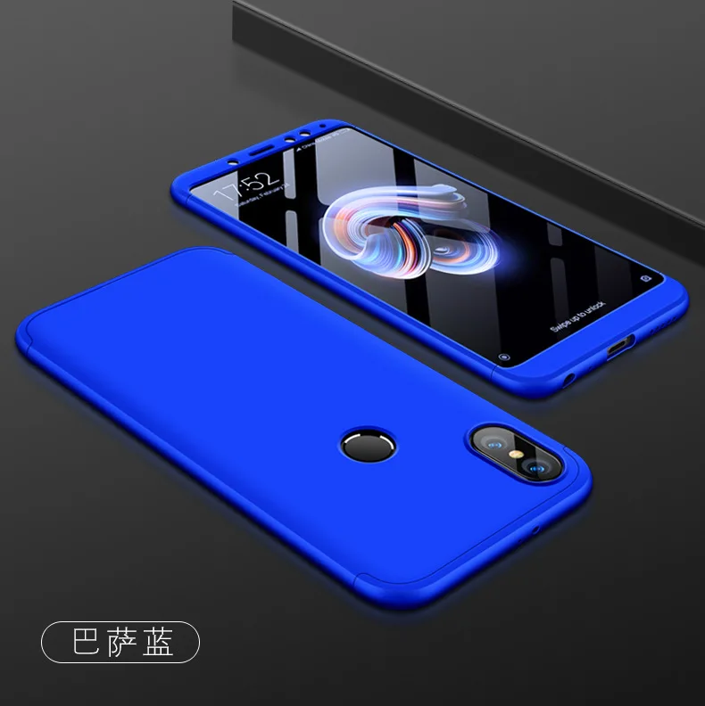 Blue Для xiaomi redmi note 5 Pro Чехол, роскошный жесткий матовый чехол, гибридный защитный чехол на заднюю панель, чехол s для xiaomi redmi note 5 Pro - Цвет: Blue