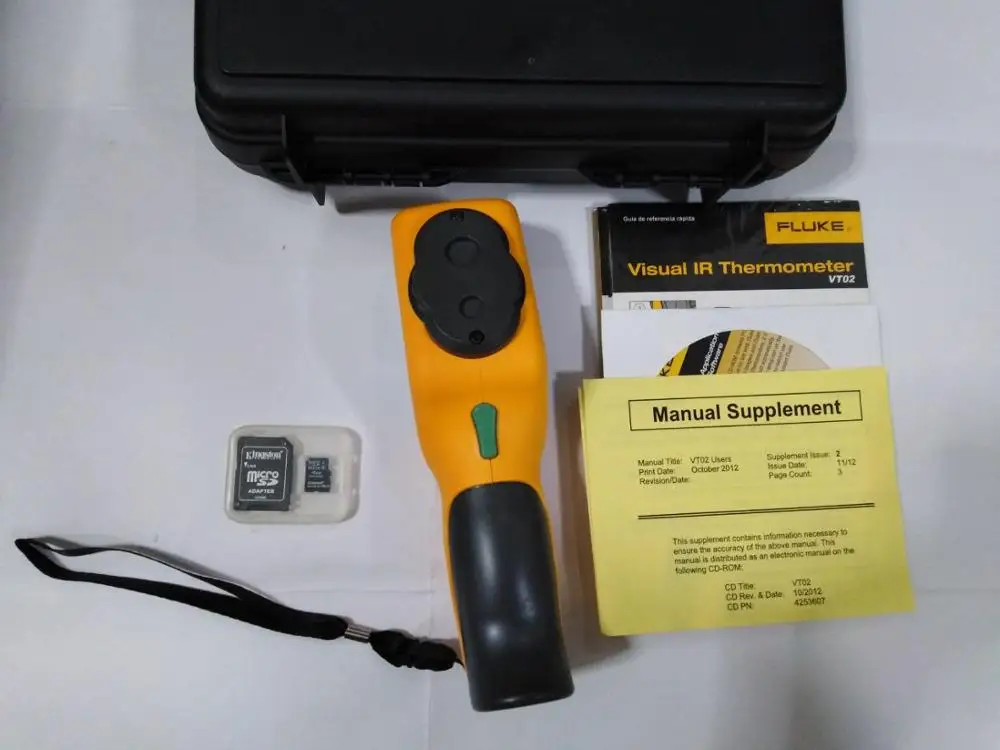 Fluke VT02 Визуальный ИК термометр инфракрасное тепловое Изображение камеры
