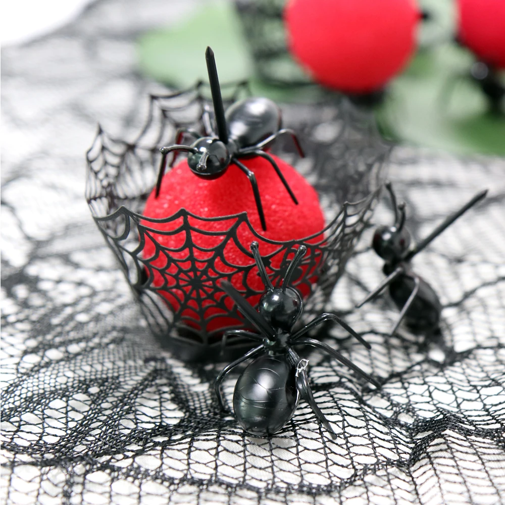 12Pcs Cute Mini Ant Fruit Fork Dessert Salad Forks Picks Kids Funny Vegetable &amp Tableware wedding party decoration | Дом и сад