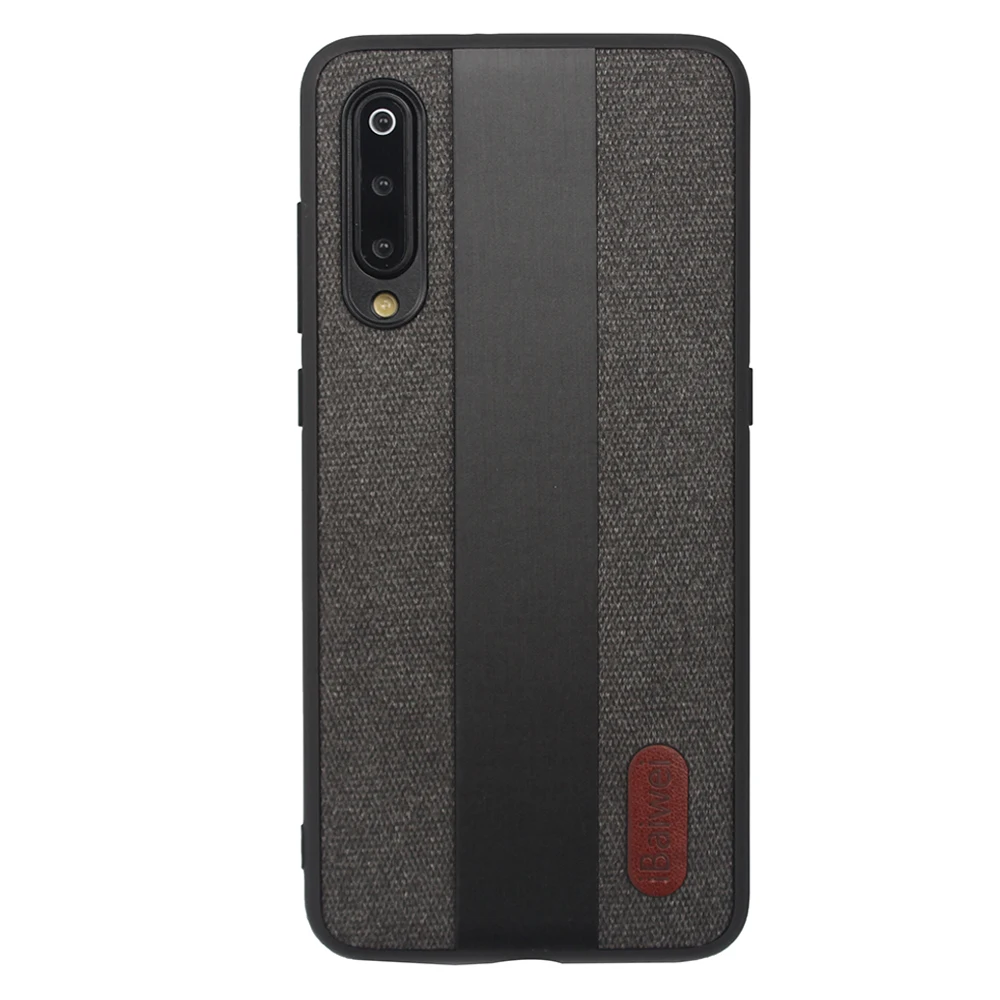Black two black Для Xiaomi mi 9 модный тканевый Мягкий силиконовый чехол mi 9 чехол для телефона Xiaomi mi 9 пластиковый жесткий компьютер защитный чехол - Цвет: Black two black