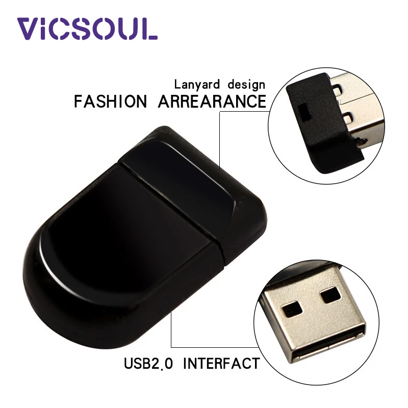VicSoul USB флеш накопитель мини флешка карта памяти Флешка 16 г 32 64 128 2 0 серебристый|USB