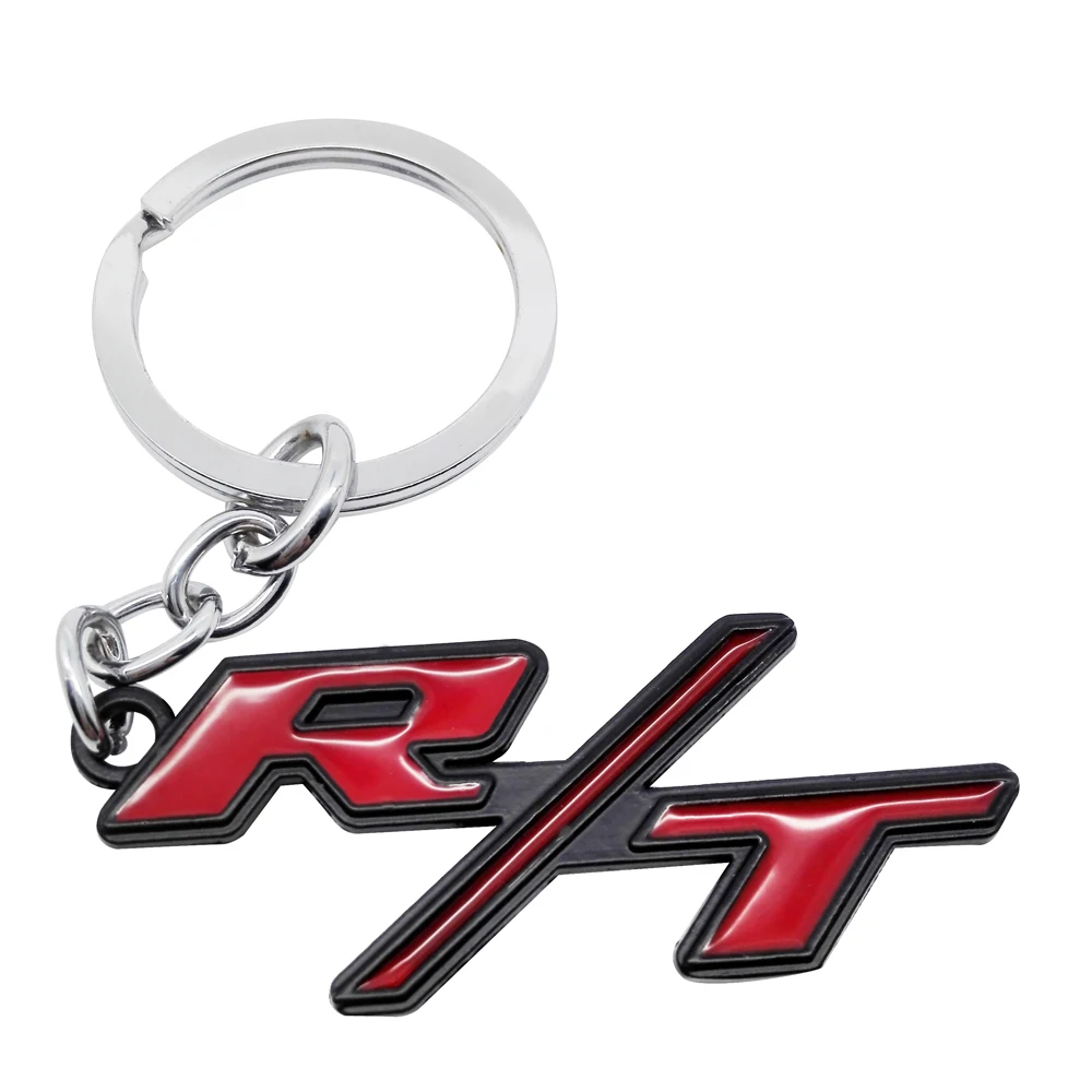 Creative Keychain Keyring RT Logo for Dodge Caliber Journey Charger Caravan Nitro Challenger Avenger Viper Car Key Chain Ring |