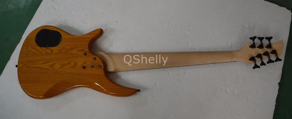Высшее качество QShelly под заказ Ash 7 струн бас кленовый гриф черный Джаз мост