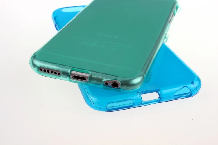 Soft TPU Flip Case for iPhone 6 6S Plus Silicone Clear Full Body Back cover 7 8 X Slim Multicolor | Мобильные телефоны и