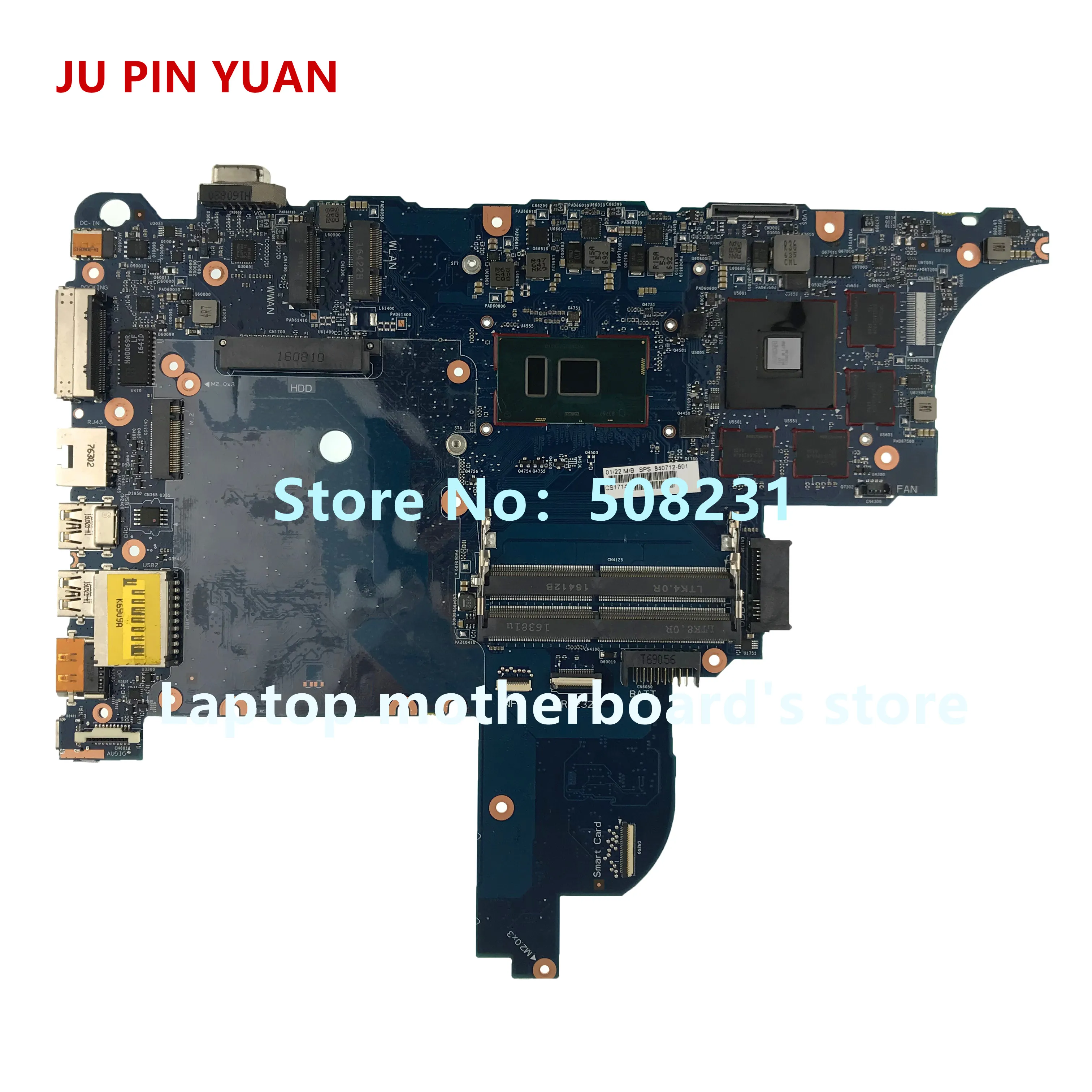 JU PIN Юань 601-903241 448.08J04.0011 для hp Pavilion x360 Кабриолет 13-u Материнская плата ноутбука PentN3710 полностью протестирована