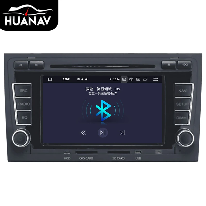 

Car DVD CD player GPS Navigation For Audi A4 S4 RS4 2003-2012 multimedia player 2 din radio Head unit Android 9.0 4GB+32GB