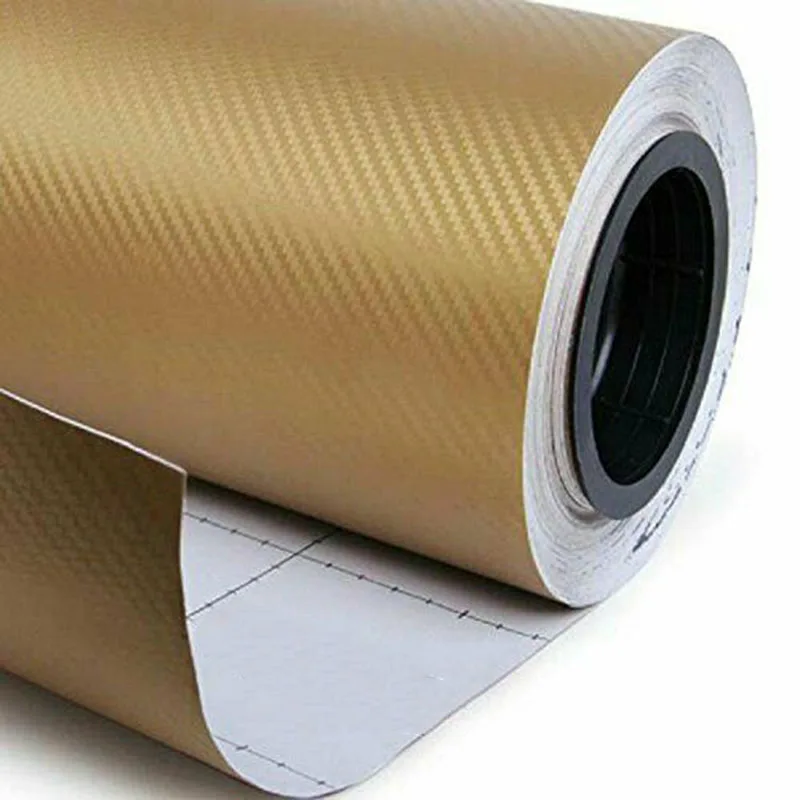 DIY 3D Автомобильная наклейка глянцевая пленка из углеродистого волокна виниловая