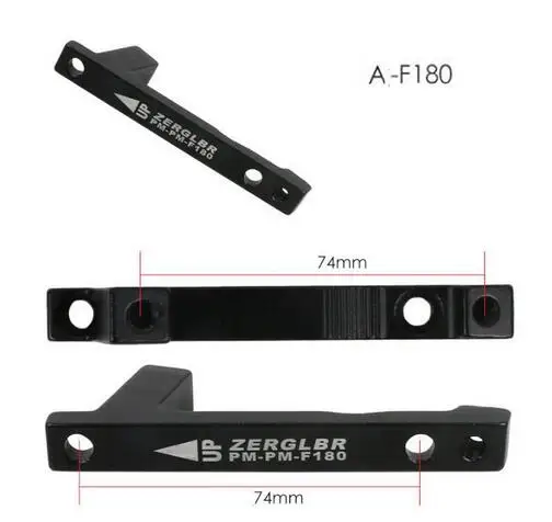 A F180 ZERGLBR дисковый тормоз горного велосипеда адаптер A-F180/R160 B-F203/R180 B-F180/R160 B-F160/R140 адаптеры велосипедов вилка преобразования частей - Цвет: A F180