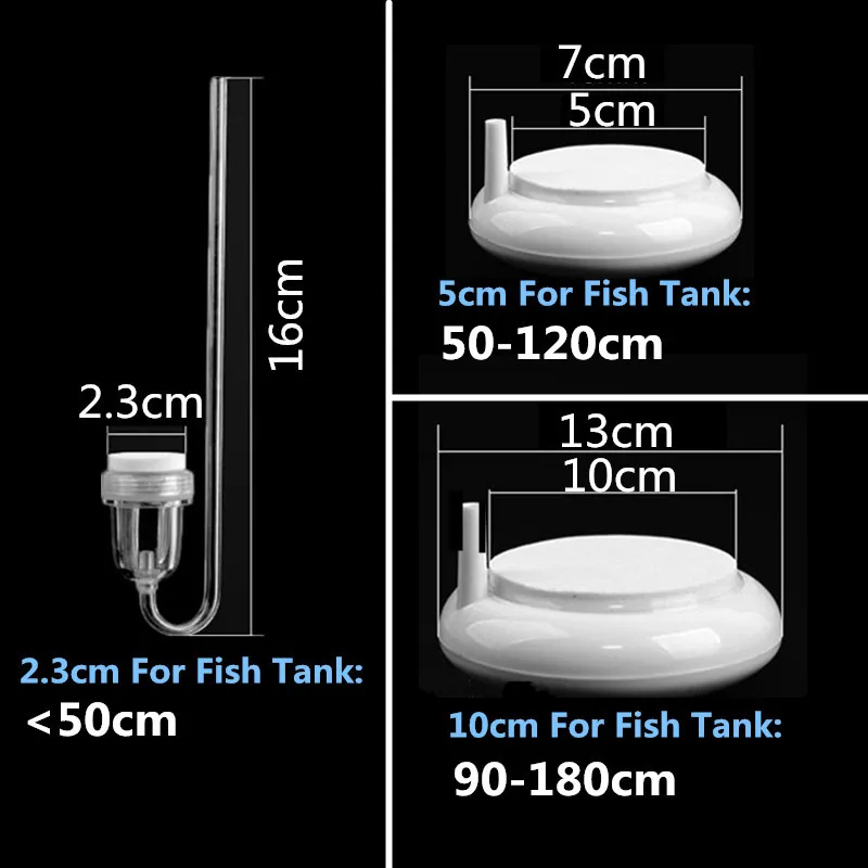 Бесшумный воздушный камень для аквариума Nano Diffuser Fish Tank Air Refiner Disk Samll Bubble