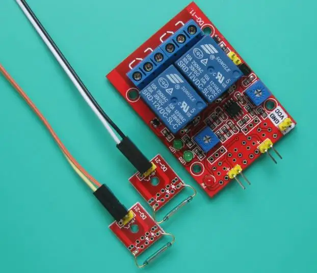 Бесплатная доставка! 8 шт. 2 канальный тростниковый сенсорный модуль 12 В релейный