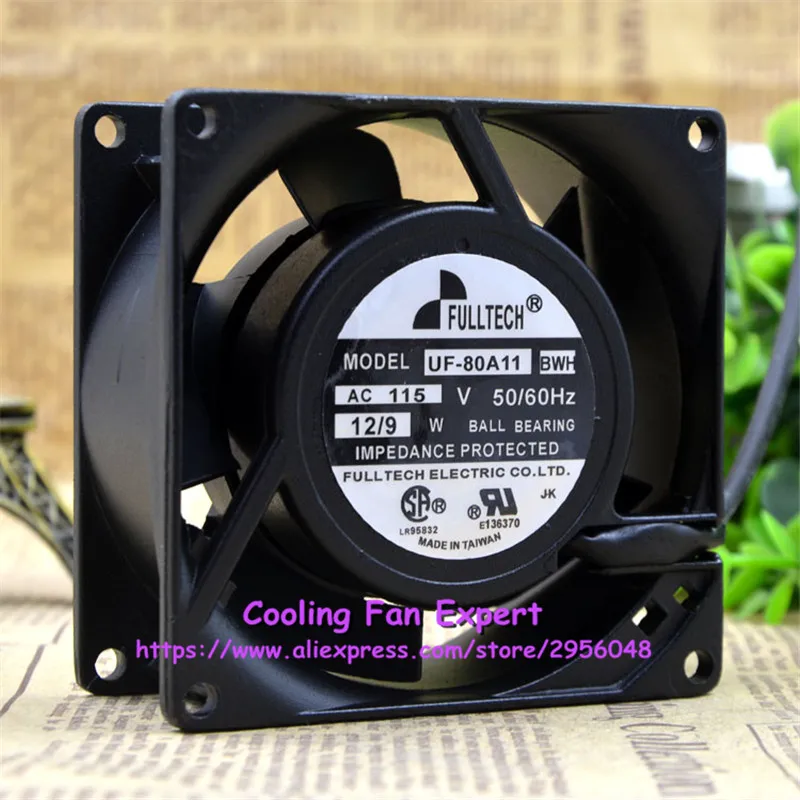 UF 80A11 BWH Вентилятор охлаждения высокой температуры AC 115V 12 W/9 W 8038 8cm 80*80*38mm 2 провода