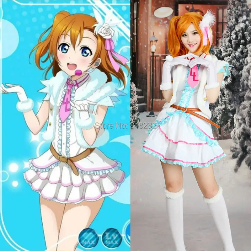 Love Live School Idol Project Snow Halation Kousaka Honoka жилет пальто платье униформа наряд аниме костюмы