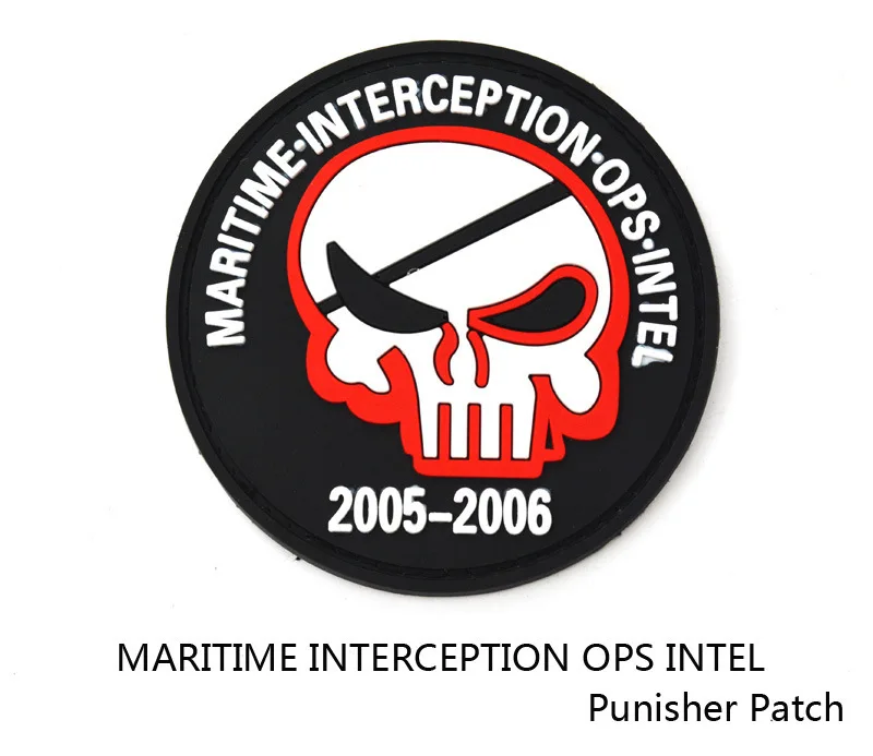 

Резиновый 3D ПВХ значок морской перехват Ops Intel Каратель значок