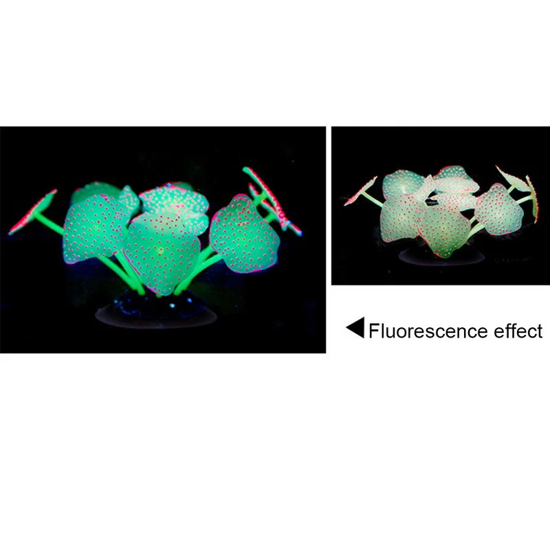 11 листьев силиконовые искусственные растения для аквариума аквариумные