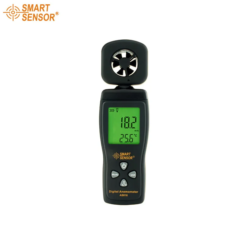 Цифровой анемометр AS816 умный датчик скорости ветра измеритель направления 0 3 30