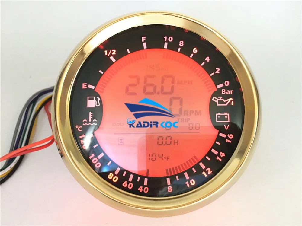 Новейшие мульти-измерительные приборы цифровые спидометры GPS 0-10Bar машинное масло манометры 8-16 в вольтметр Tach 85 мм Температура воды измерители
