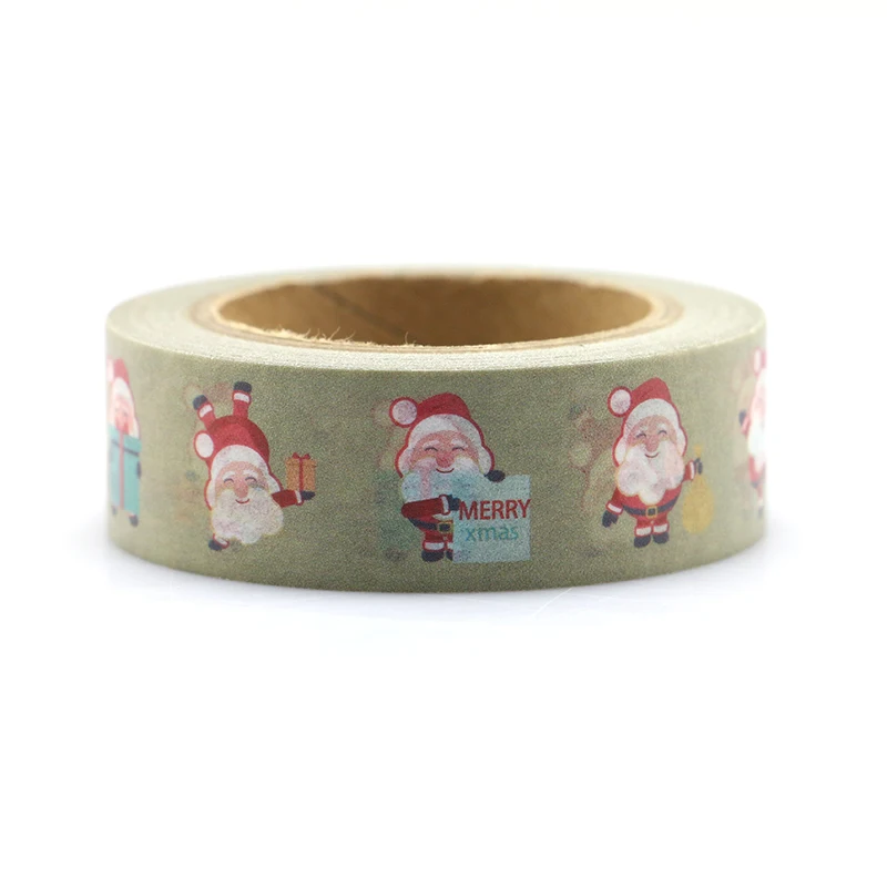 15 мм* 10 м Merry Christmas декоративная клейкая лента маскирующая васи лента DIY Скрапбукинг наклейка этикетка японские канцелярские принадлежности