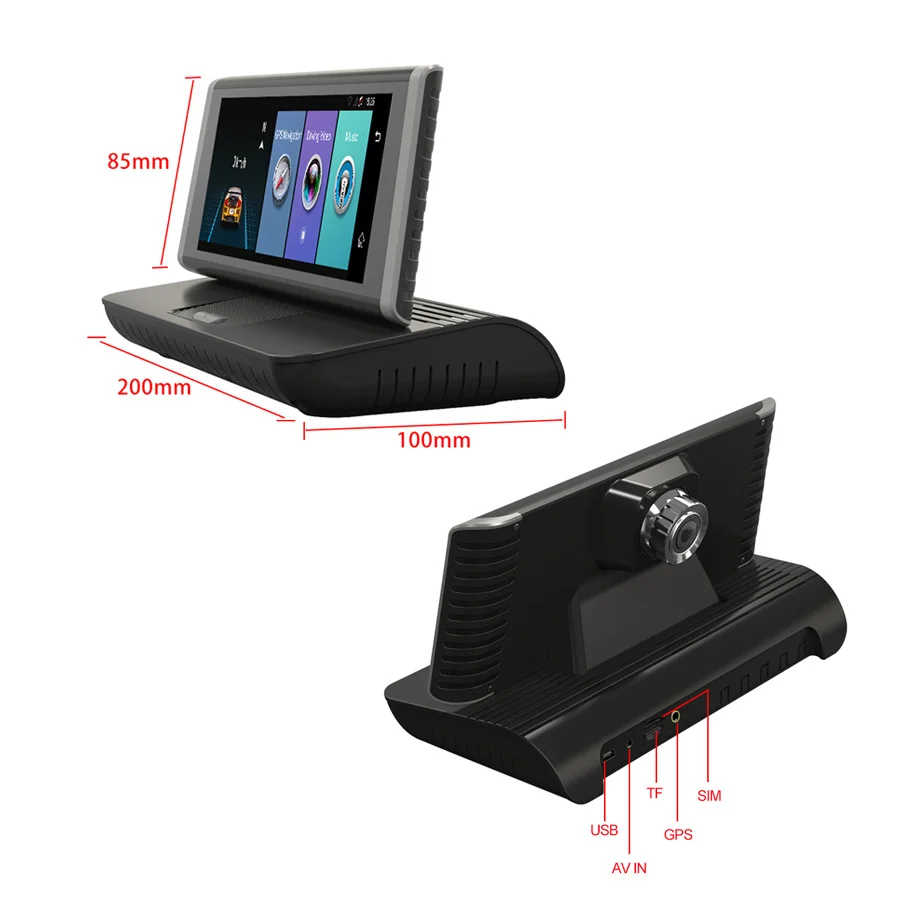 Видеорегистратор TOPSOURCE 4G 8 дюймов Android 5 1 Wi Fi HD 1080P|Видеорегистраторы| |