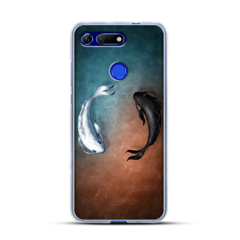 Роскошный силиконовый чехол для huawei Honor вид 20 V20 Мягкие Мультяшные из ТПУ Обложка