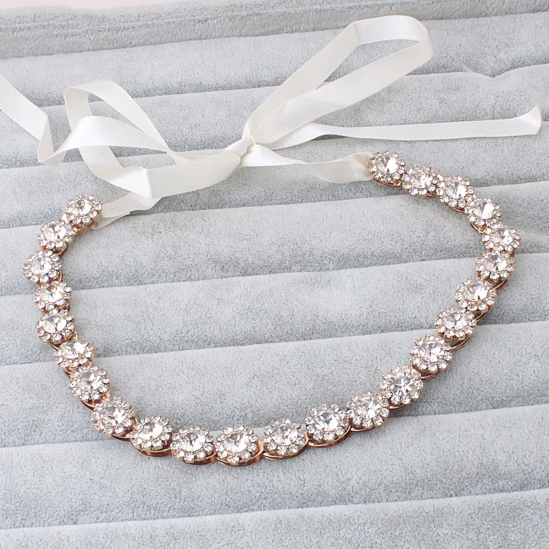 Модные Мода невесты Банданы волос с изысканной ручной работы сплава со стразами