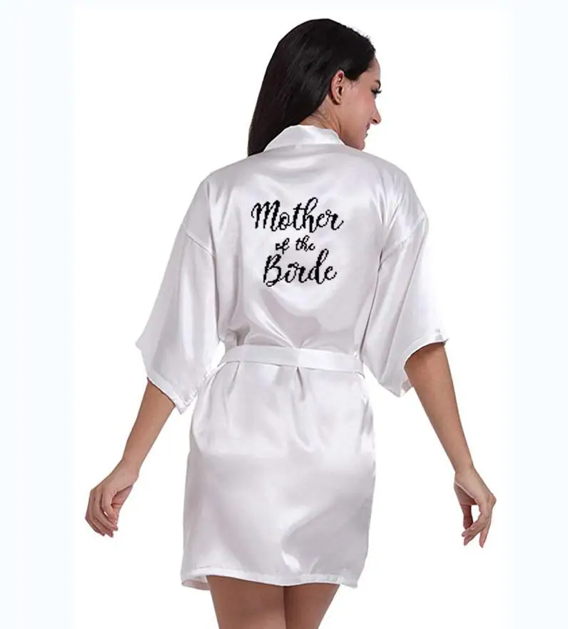 personalized printed Bridal Party Robes Bridesmaids mother of the bride groom maid honor Wedding Day gift satin robe | Женская одежда