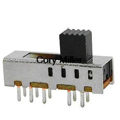 DC 50V 0.3A 10 Pin PCB 4 позиции DP4T 2P4T мини переключатель слайдов|switch dhcp|switch dimmableswitch engraving |