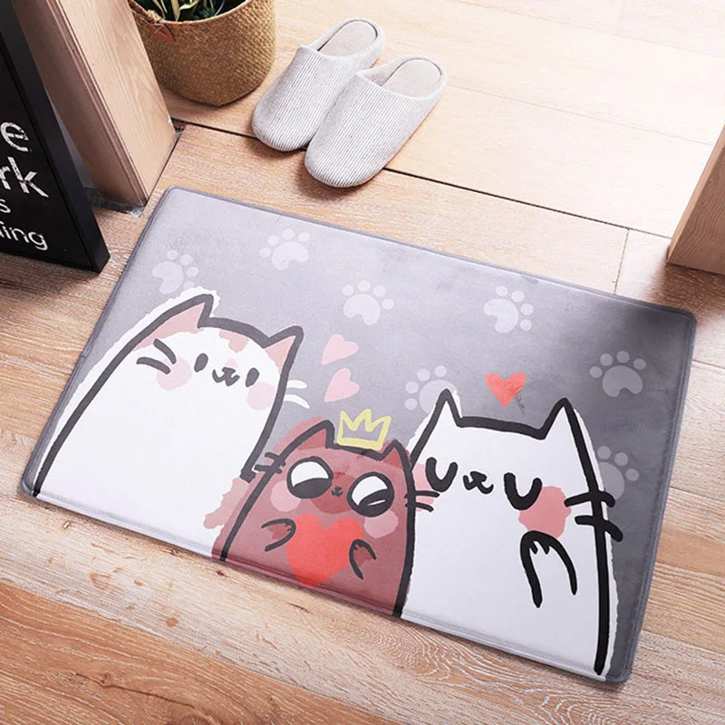 Кухонные ковры для гостиной кошка коврик с принтами кухни домашние коврики