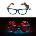 10 стилей на выбор, 2 цвета, смешанные мужские мигающие очки El на День Благодарения, новинка, освещение, Модная фотография