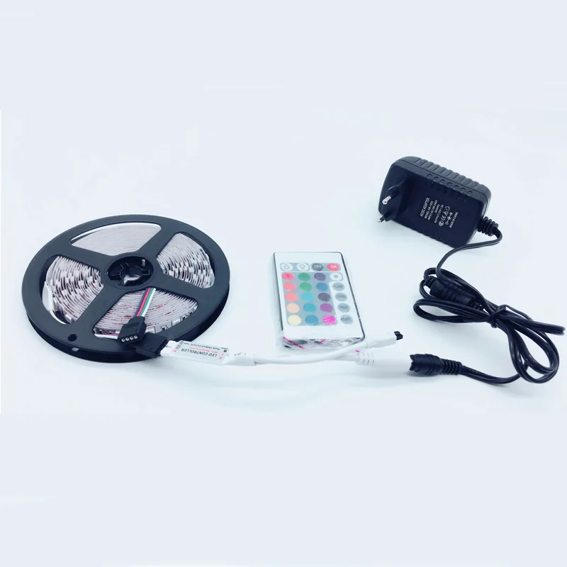 SMD RGB Светодиодные ленты Light 5050 2835 10 м 5 светодиод диод гибкой DC регулятор 12 В