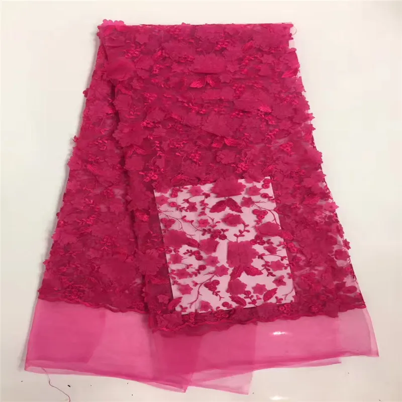 Free shipping 2017 most popular 3d lace fabric hot sale african nigerian tulle mesh for pary dresses RF416 | Дом и сад