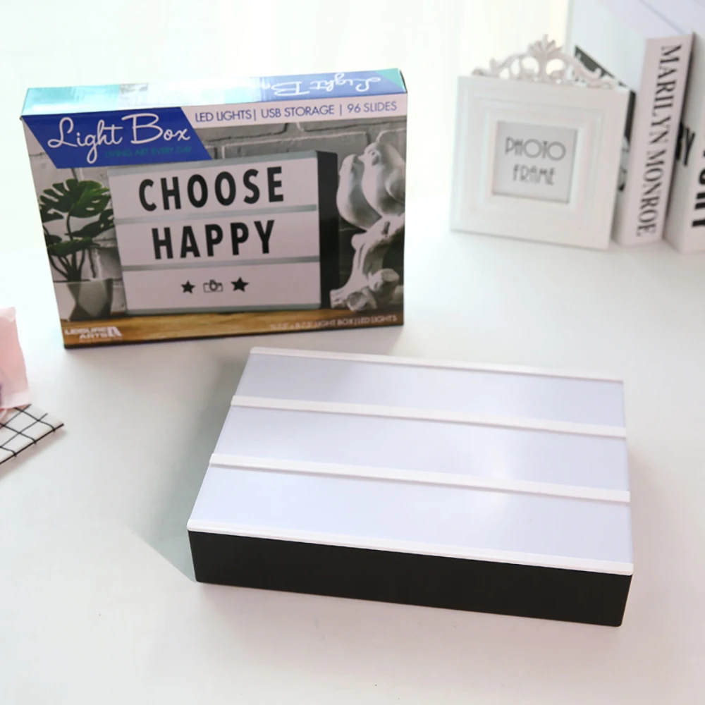 Комбинированный светодиодный светильник формата А4 с буквами ночник Головоломка