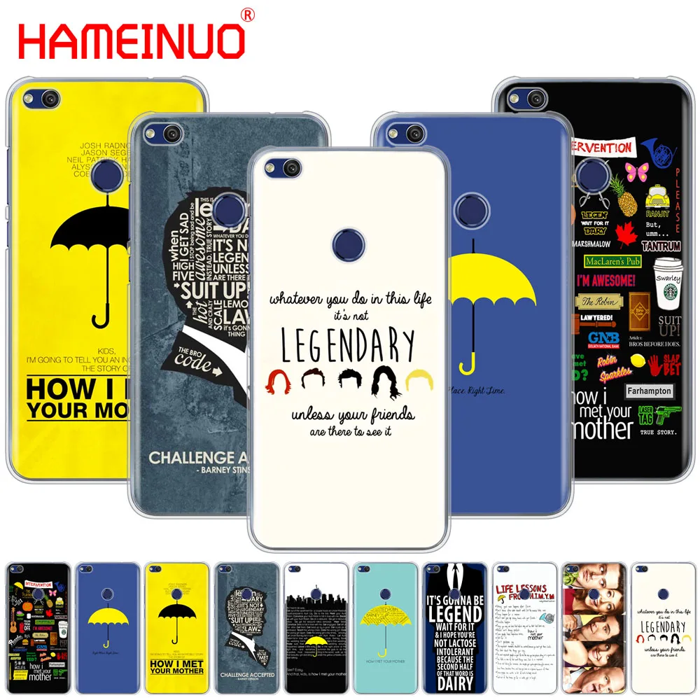 HAMEINUO Как я встретил вашу маму himym цитаты чехол для телефона huawei Ascend P7 P8 P9 P10 P20 lite plus
