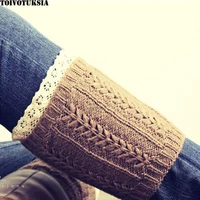 toivotuksia knit boot cuff socks for ladies with frill lace and crotchet design for women knit boot cuffs