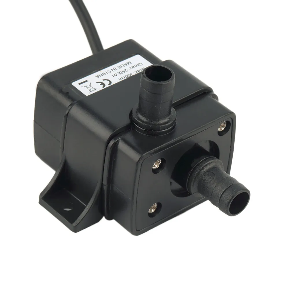 AD20P 240L/H DC 12 В 2 фазы охлаждения процессора автомобиля Бесщеточный Водяной насос водонепроницаемый низкое энергопотребление водяной насос для садового фонтана