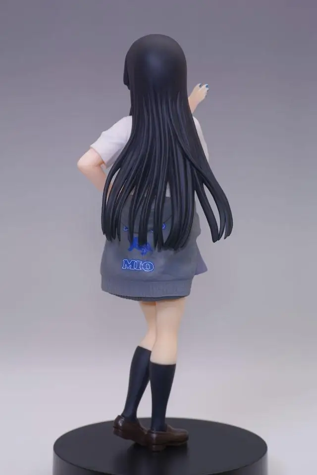 Japanese Anime Action Figure K-ON TV Animation 5th Anniversary Akiyama Mio In School Uniform Painted 15cm PVC Model Doll | Игрушки и