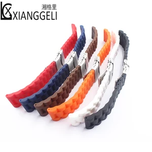 Ремешок силиконовый складной для часов 22 мм 24 мм