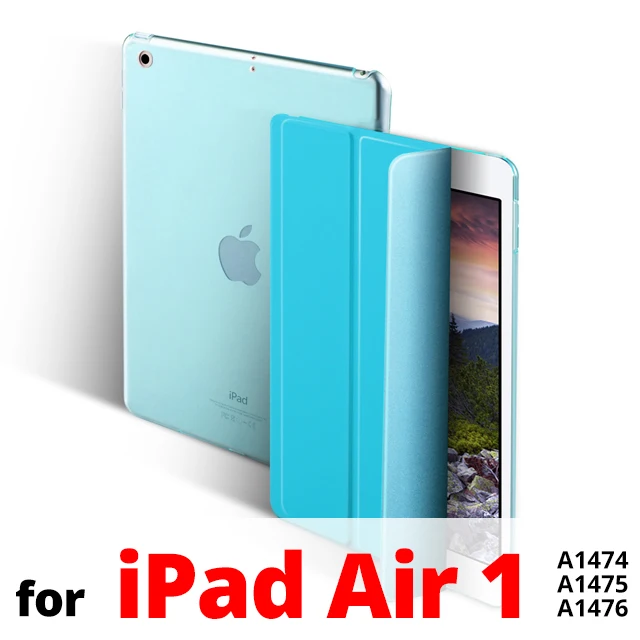Чехол для iPad Air 1 2 Тонкий Магнитный чехол-подставка из искусственной кожи чехол для iPad 5 6 умный чехол Автоматический Режим сна/пробуждения для iPad Air 1 Air 2 9,7 чехол - Цвет: Blue for Air 1