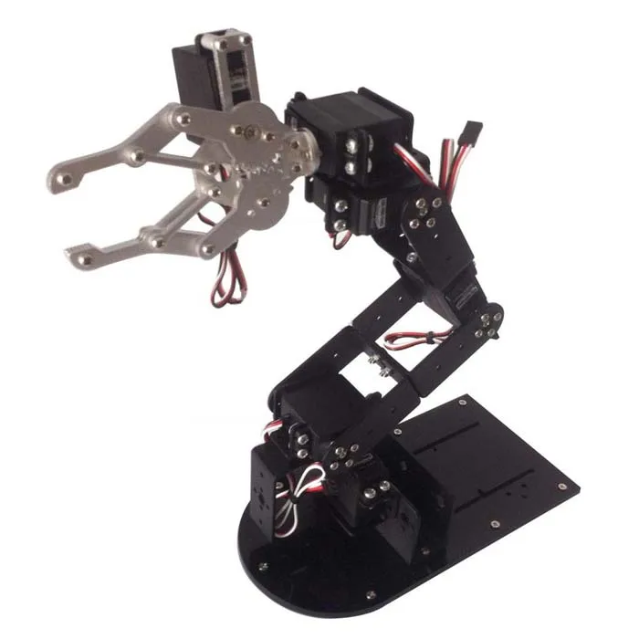 

Doit H456 Industrial Robot Mechanical Arm 100% Alloy Six degrees of freedom Robot Arm Rack with 6 Servos