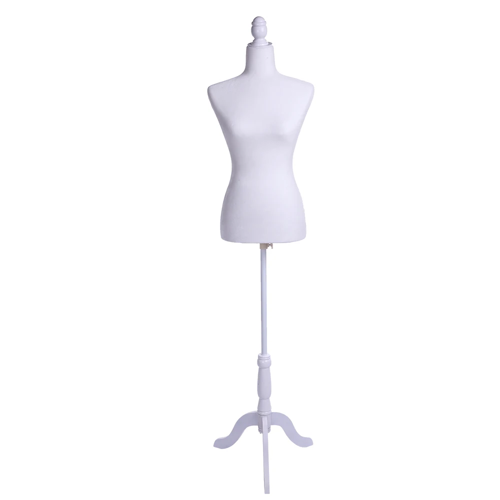 

White Dress Form Mannequin Body Woman Half Body Mannequin Bust For Clothes Display SKU87706880