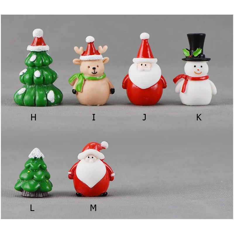 BAIUFOR рождественские миниатюрные Снеговики Санта олень Рождественская елка